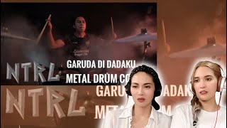 REAKSI Ok Fadhlan | Garuda Di Dadaku | Metal Drum Cover | mantap!!! 🤘🔥🎸