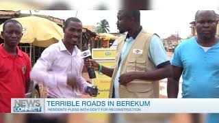 Terrible roads in Berekum