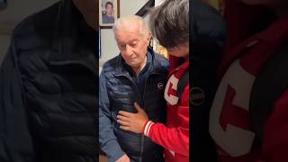 Il nipote finge di andarsene e NONNO FAUSTINO PIANGE