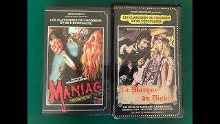 VIII : Collection VHS René Château 5 à 8 Classiques de l'horreur/Maniac/La Marque du Diable