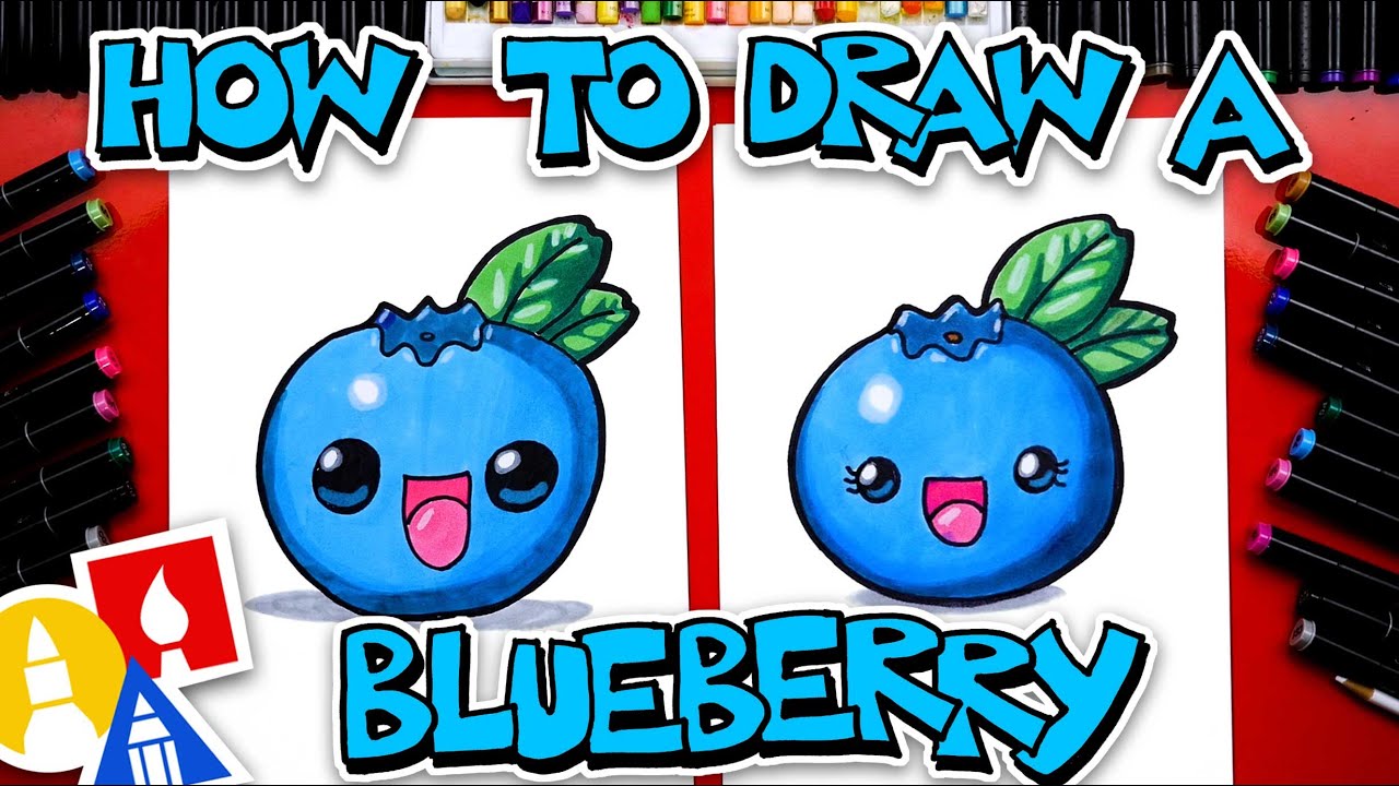 How To Draw A Funny Blueberry Youtube