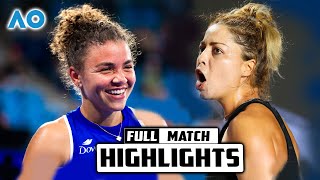 Jasmine Paolini vs Renata Zarazua Second Round Highlights - Australian Open 2025