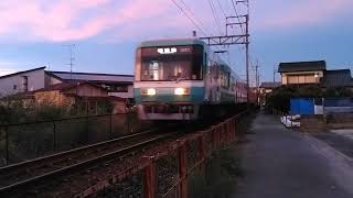 〈遠州鉄道〉上り1007f+1004f　小林駅入線→発車