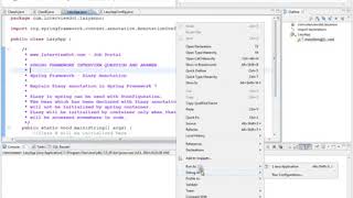 SPRING MVC @LAZY ANNOTATION ECLIPSE