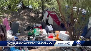 Espanola homeless encampment now completely abandoned