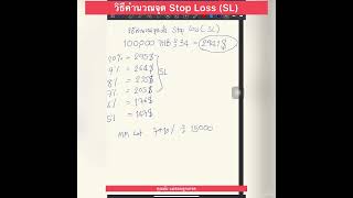 วิธีคำนวณจุด Stop Loss (SL)