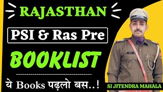 Rajasthan SI & RAS Pre Booklist | Best books for SI & RAS Pre by SI Jitendra Mahala #psi2023