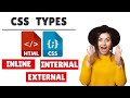 HTML Styling With CSS (Inline Style | Internal Style | External style ) Practical Difference