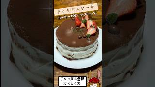 ティラミス「風」シフォンケーキデコレーション🍰