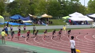 近江高校男子陸上競技部　角田１００ｍ　2015.5.3