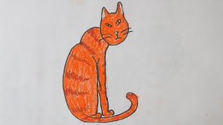 How to draw Cat Step by step | Very easy drawing for kids 2019*