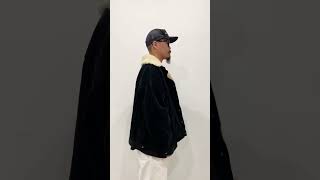 【2024.10.25】COOTIE PRODUCTIONS / Corduroy Cattleman Jacket -Black×Beige-