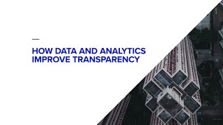 How data and analytics improve transparency
