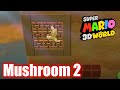 Super Mario 3D World - World Mushroom 2 - Spiky Mount Beanpole - All Stars 100% Gameplay Walkthrough