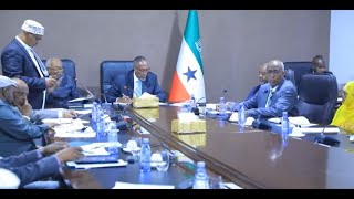 Shirkii Golaha Wasiirrada Jamhuuriyadda Somaliland Oo Ay Ka Soo Baxeen Qodobo Muhiimi.