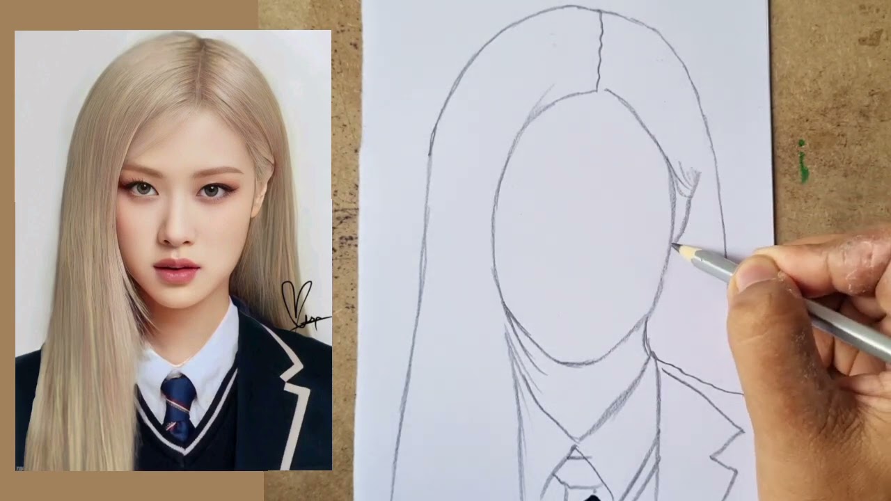 How To Draw Rose From Blackpink