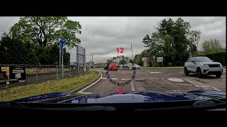 Double mini roundabout at Chippenham (A420 - Bristol Road).