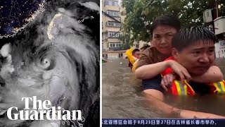 Typhoon Doksuri makes landfall in eastern China causing floods and landslides