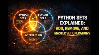 Python Sets Explained: Add, Remove, and Master Set Operations🐍