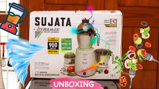 Sujata Dynamix, Mixer Grinder, 900 Watts, 3 Jars (White) UNBOXING