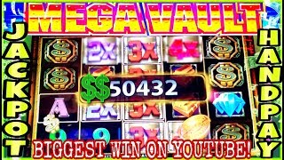 MASSIVE JACKPOT - HANDPAY - MEGA VAULT SLOT | BIGGEST WIN ON 40 cent bet UNBELIEVABLE