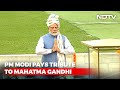 Independence Day: PM Modi Pays Tribute To Mahatma Gandhi At Rajghat