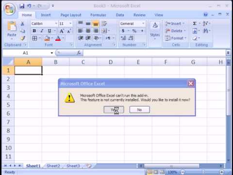 How to install Solver in MS Excel 2007 How to install Solver in MS Excel 2007