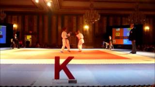 2013 US Open -50 Kilos Kumite Final Jenna Brown (USA) Vs Brazil