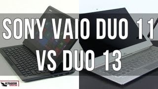 Sony Vaio Duo 13 vs Sony Vaio Duo 11 quick comparison