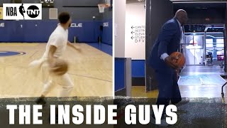 Shaq Tries To Recreate Steph Curry's Trick Shot 😂 | NBA on TNT