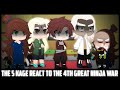 The 5 Kage React To The 4th Great Ninja War