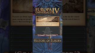 People did NOT have comet sense during EU4 time