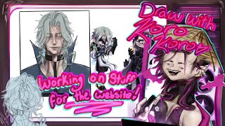 Working on stuff for the website ! || Draw with Koro