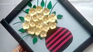 best out of waste homedecorationideas | esay paper crafts diy projects | small paper piece flower