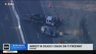 1 dead, 4 hospitalized after crash involving tow truck in Pomona