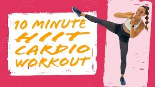 10 Minute HIIT CARDIO WORKOUT! NO EQUIPMENT NEEDED! | Sydney Cummings