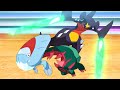 Dracovish vs Garchomp (SUB) - Ash vs Cynthia - Pokémon Journeys: The Series