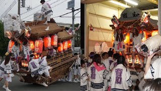 令和元年 育和 試験曳き 杭全神社夏祭り だんじり祭り