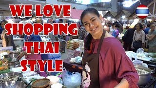 Thai Street Food Shopping inside Samrong Mall Bangkok