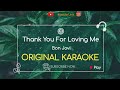 Bon Jovi - Thank You For Loving Me Karaoke