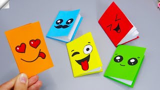 DIY notebook | DIY MINI NOTEBOOKS from ONE SHEET OF PAPER - Paper craft for school
