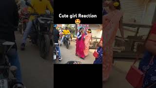 Cute girl Reaction on Tarakeswar degree College #tarakeswar #bikerider #reaction #girlreaction