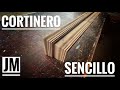 CORTINERO MODERNO, Y FACIL DE HACER!- JM carpintería!