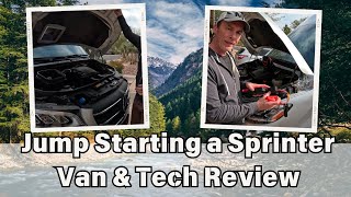 Jump starting your Mercedes Sprinter Van \u0026 Tech Review