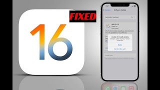 100% WORKED ~ Fix Unable to Install Update iOS 16 in Just 2 Ways UHD @a1tech729