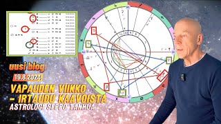 19.8.2024 Blogissa astrologi Seppo Tanhua: Vapauden viikko – Irtaudu kaavoista