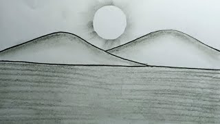 How To Draw Scenery With Pencil Step By Step |Drawing Easy Scenery