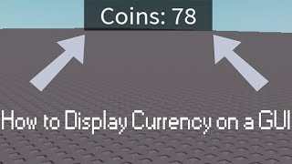 How to Display a Currency on a GUI | Roblox Scripting Tutorial
