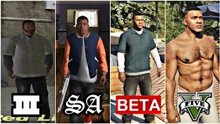 Evolution of Franklin Clinton in GTA Games | FRANKLIN Visits Every GTA MAP