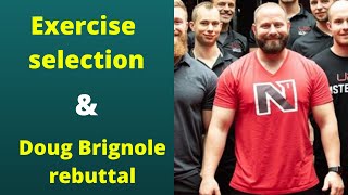 Doug Brignole rebuttal, exercise selection and biomechanics with Kassem Hanson